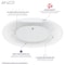 Anzzi Freestanding Whirlpool and Air Jetted Tub, 67.3 L, 33.8 W, White, Acrylic, Center FT-AZ101 - alternate 9